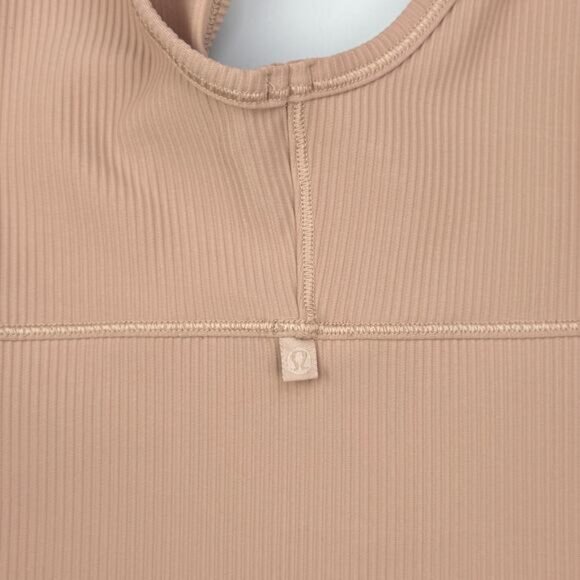 LULULEMON Power Pivot Tank Ribbed Tank Top Size 0 Pink Clay - Picture 6 of 6